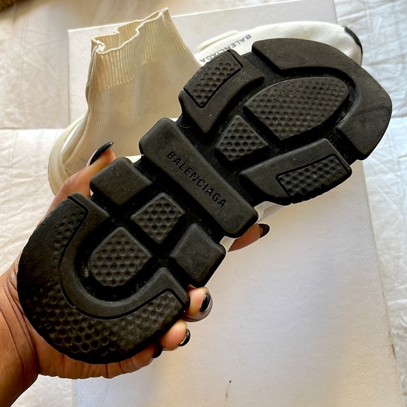 BALENCIAGA sock sneakers in white size 39 - Picture 3 of 4